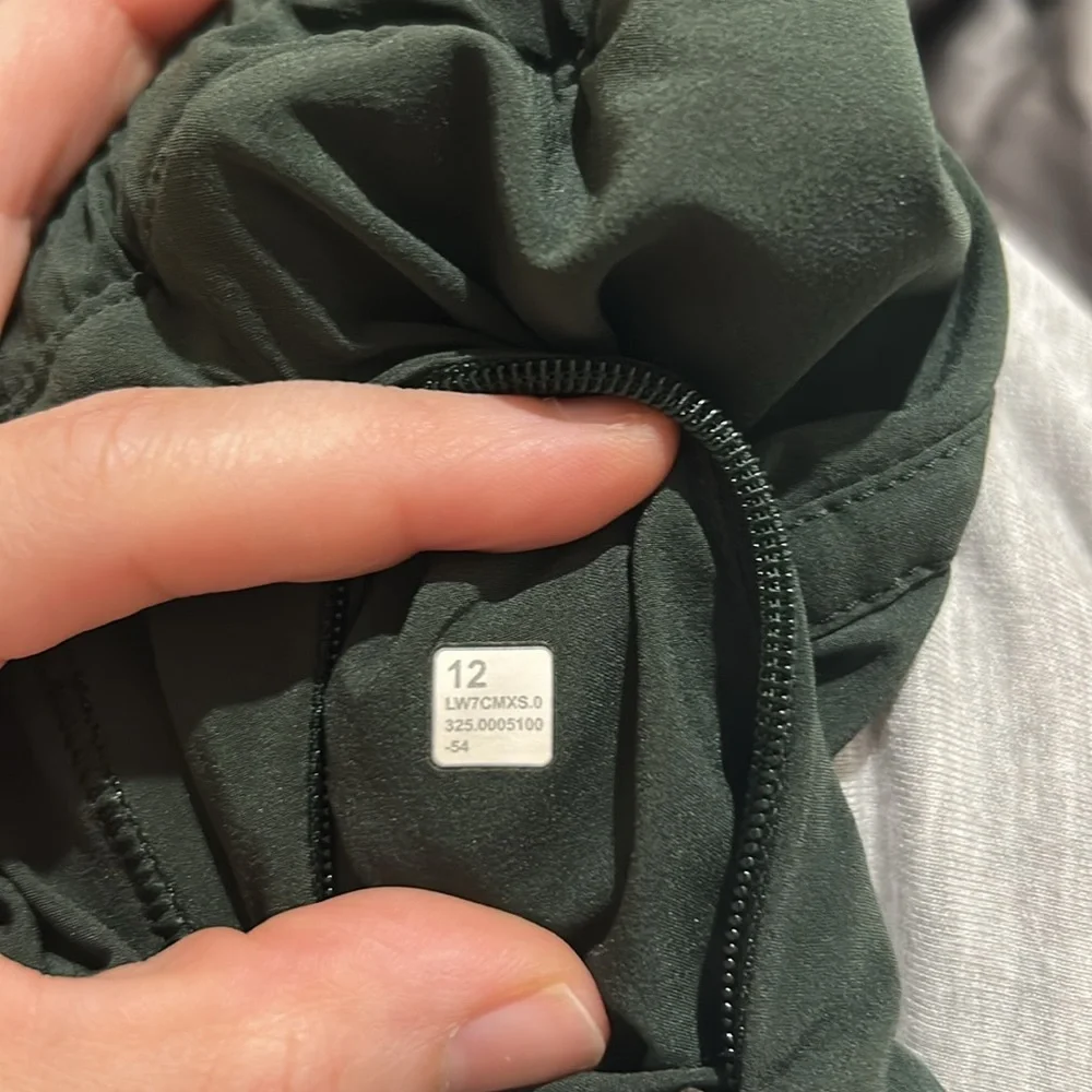 Lululemon Track that 5 dark green shorts